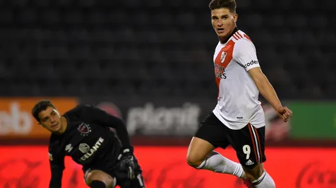 El festejo de la Araña en su cuarto tanto en Rosario.