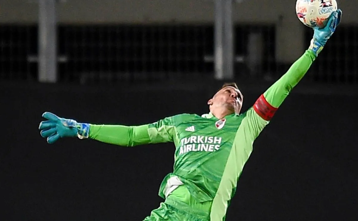 Franco Armani no sintió dolor en su rodilla y todo indica que estaría presente el próximo miércoles en el partido entre River y Newell's por la Liga Profesional.