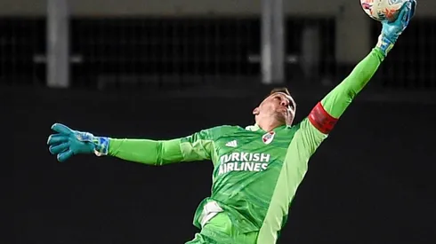 Franco Armani no sintió dolor en su rodilla y todo indica que estaría presente el próximo miércoles en el partido entre River y Newell's por la Liga Profesional.