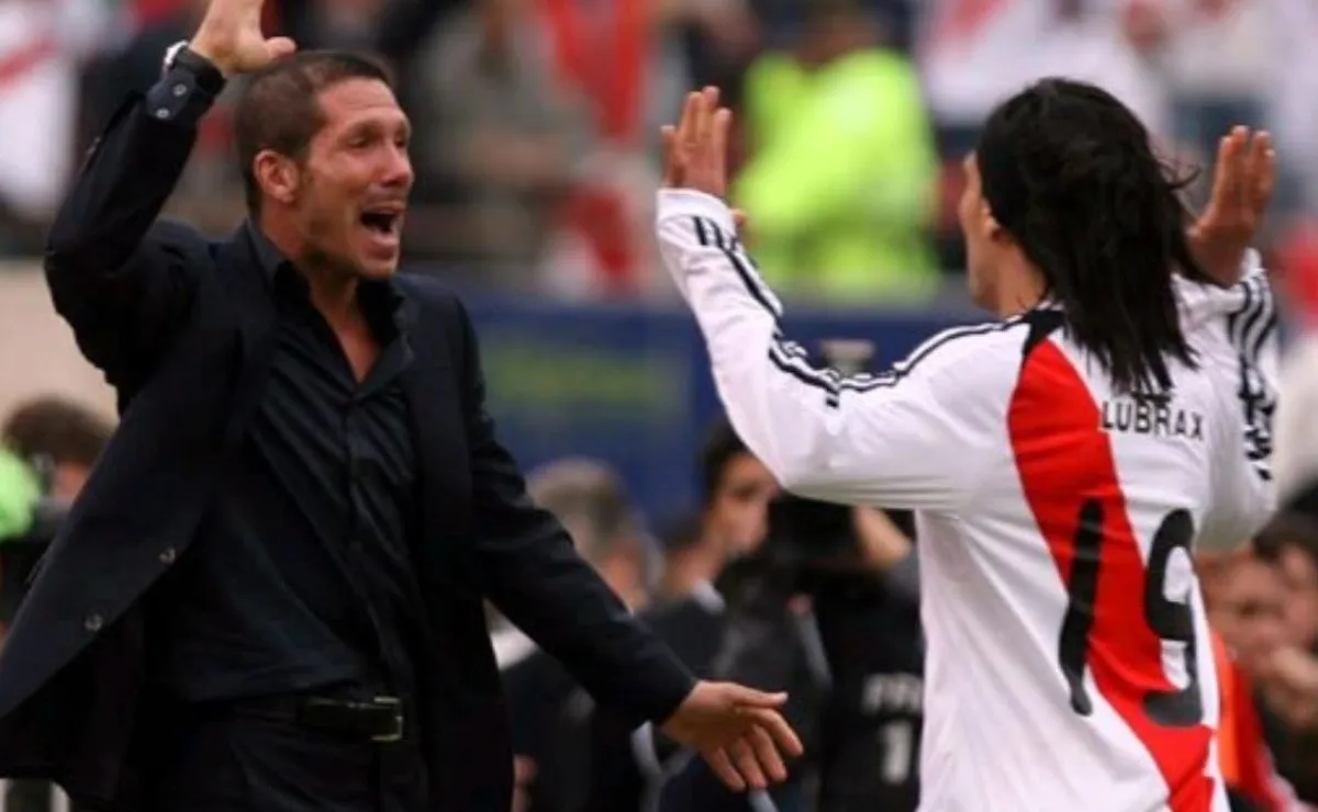 El Cholo Simeone destacó a todos los delanteros que tuvo como DT de River