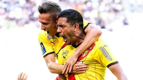 El festejo del defensor surgido de las inferiores del Millonario.