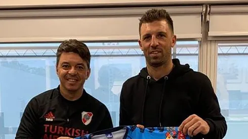 El Muñe fue sorprendido por un colega del ascenso.