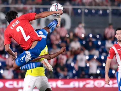 Rojas y Martínez tuvieron minutos con Paraguay