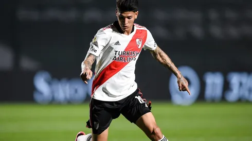 Jorge Carrascal jugó un partidazo ante Sarmiento, además del gol siempre estuvo participativo, se asoció con sus compañeros y seguramente sea titular el próximo domingo.