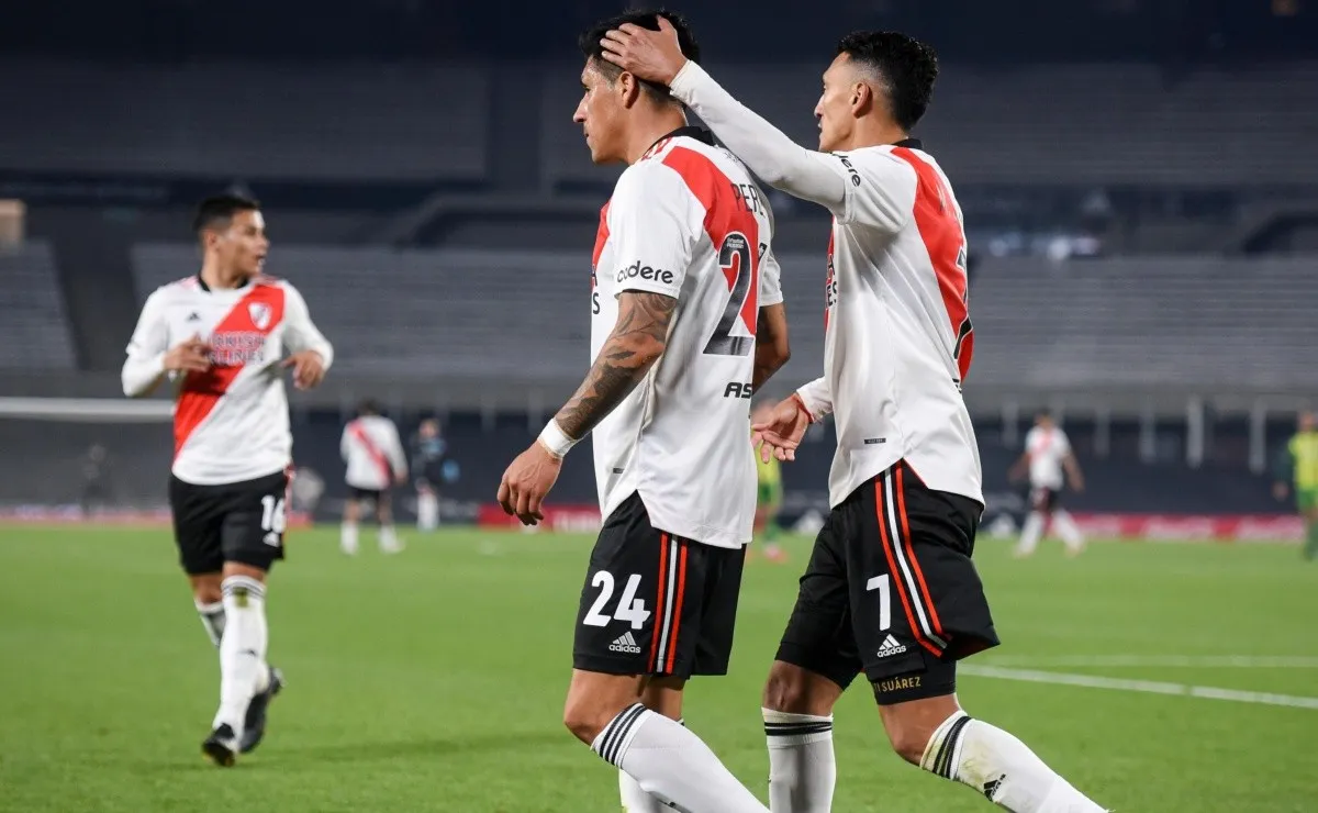 River enfrentará a Sarmiento de Junín por la novena fecha de la Liga Profesional en el Estadio Eva Perón con varias bajas, entre ellas la de Matías Suárez que sufrió una sinovitis.