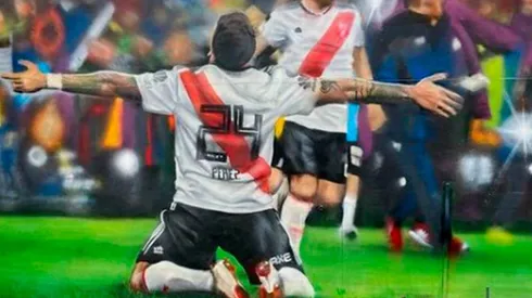 La pasión por Enzo Pérez hecha mural.