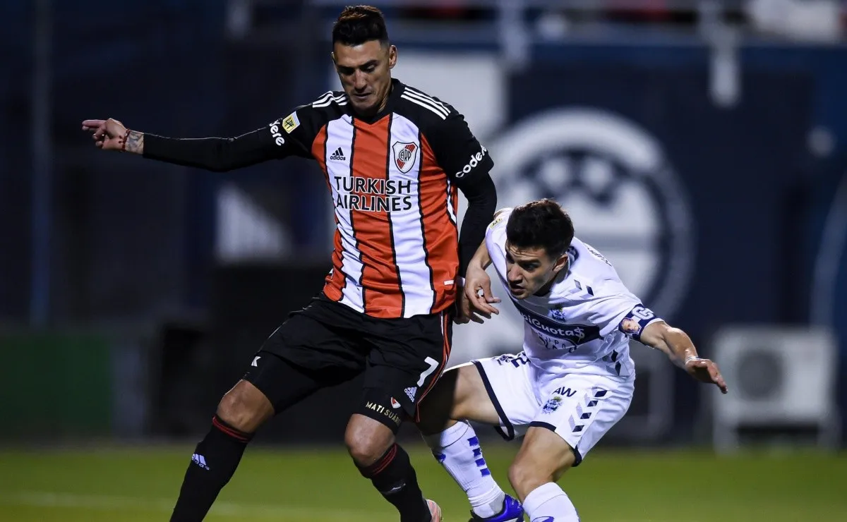 River enfrentó a Gimnasia y Esgrima La Plata por la séptima fecha de la Liga Profesional en el Juan Carmelo Zerillo.