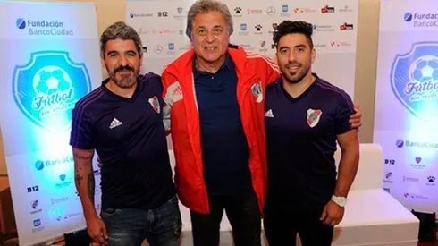 El Pato junto al Burrito Ortega y Lucas Mareque.