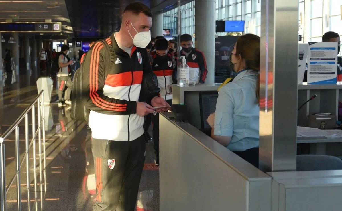 River emprendió viaje a Belo Horizonte para disputar el partido de vuelta ante Atlético Mineiro por los cuartos de final de la Copa Libertadores.