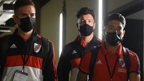 El Millonario ya está en el Mineirao y aguarda por el comienzo del partido.