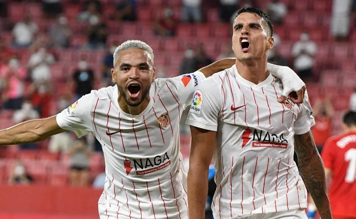 Lucas Ocampos debutó con dos goles en Sevilla