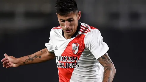 Fabrizio Angileri se entrenó a la par de sus compañeros en el River Camp y estará disponible para el partido del próximo miércoles ante Atlético Mineiro.