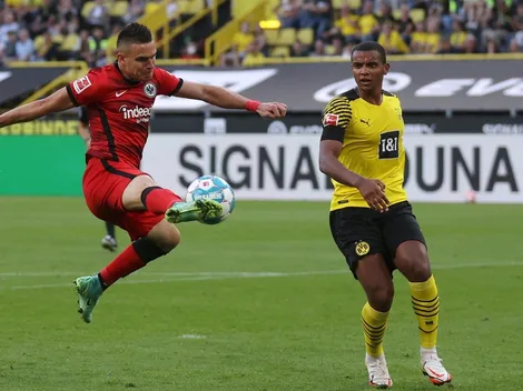 Borré jugó los 90 minutos en la caída del Eintracht