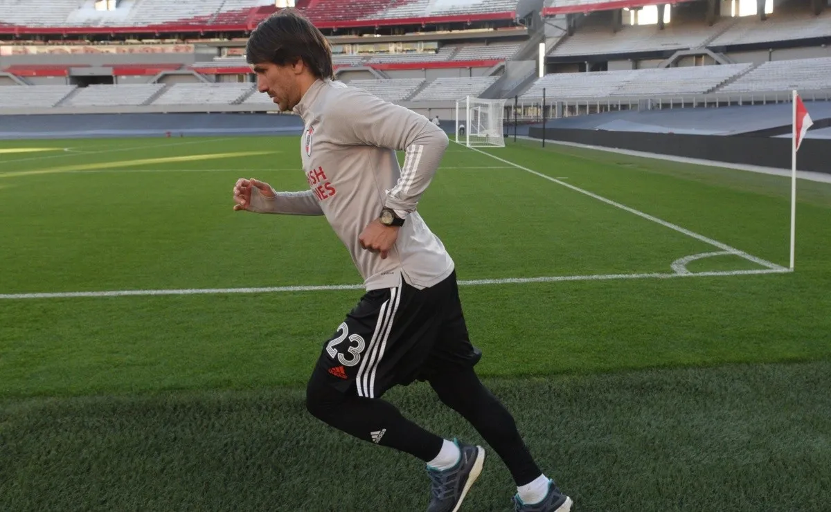 Leonardo Ponzio se recuperó de una miocarditis y recién la semana pasada se reincorporó a los entrenamientos.