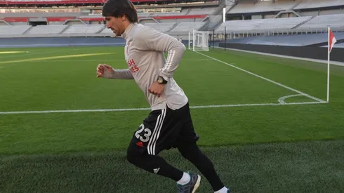 Leonardo Ponzio se recuperó de una miocarditis y recién la semana pasada se reincorporó a los entrenamientos.