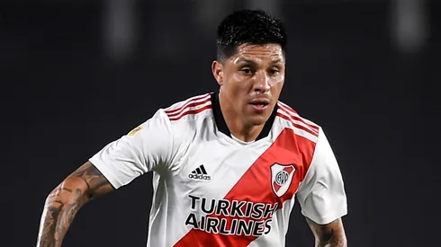 Enzo vio la amarilla cuando se jugaban los últimos minutos del partido por una falta.