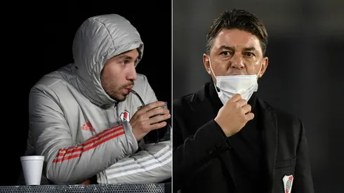 Cachete, nuevo refuerzo del Sevilla, estuvo en el Monumental alentando a sus compañeros.