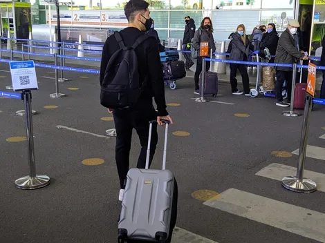 Montiel ya embarcó para volar a España