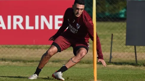 Matías Suárez tiene muchas chances de salir a la cancha el miércoles frente a Mineiro.