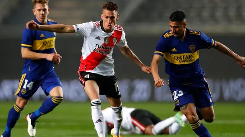 En el Estadio Ciudad de La Plata, River enfrentó a Boca por los octavos de final de la Copa Argentina.