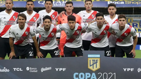La formación de River en el último superclásico, el mismo se disputó en la Bombonera por los cuartos de final de la Copa de la Liga.