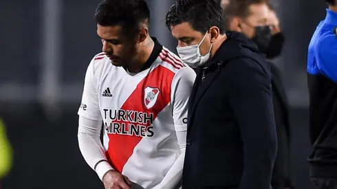 Marcelo Gallardo evalúa las posibles variantes para reemplazar a Díaz.