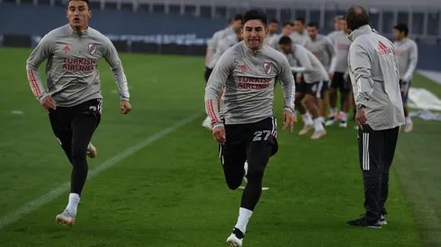 Agustín Fontana sufrió una molestia en su isquiotibial izquierdo y se entrenó de manera diferenciada, se perderá el duelo entre River y Lanús por la Liga Profesional.