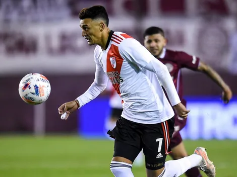 Alarma en River: Suárez salió con una fuerte molestia