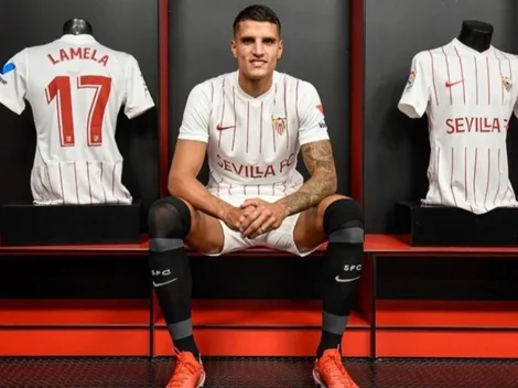 Lamela fue presentado en el Sevilla