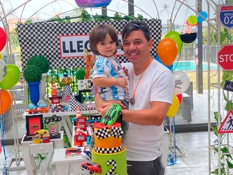 Gallardo celebró el cumpleaños de su hijo Benjamín