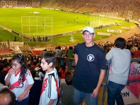 La foto de Romero en la tribuna de River