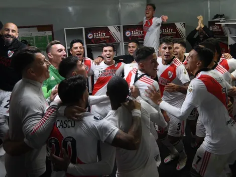 La fiesta del plantel en el vestuario