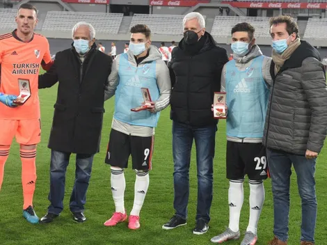 River homenajeó a los campeones de la Copa América