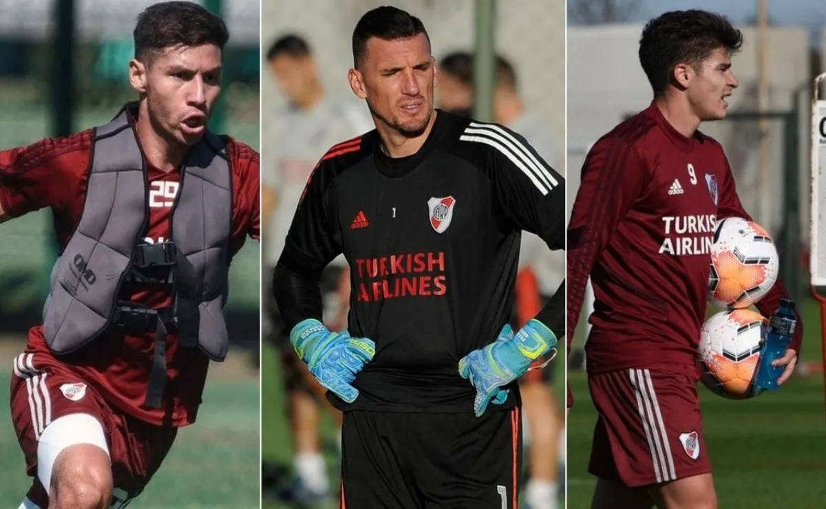 Montiel, Armani y Álvarez se sumaron a la burbuja de River.