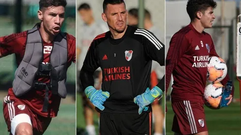 Montiel, Armani y Álvarez se sumaron a la burbuja de River.