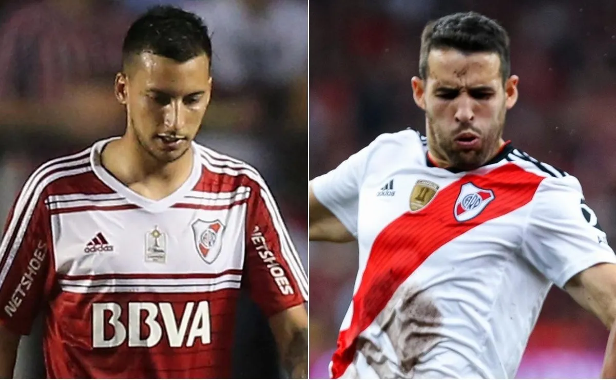 Leonel Vangioni recibió a Camilo Mayada, flamante refuerzo de Libertad de Paraguay, ambos compartieron plantel en River y ganaron títulos importantes.