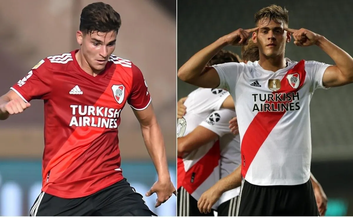 Julián Álvarez y Federico Girotti son los delanteros que cuentan con más chances de ser los acompañantes de Matías Suárez tras la partida de Rafael Santos Borré.