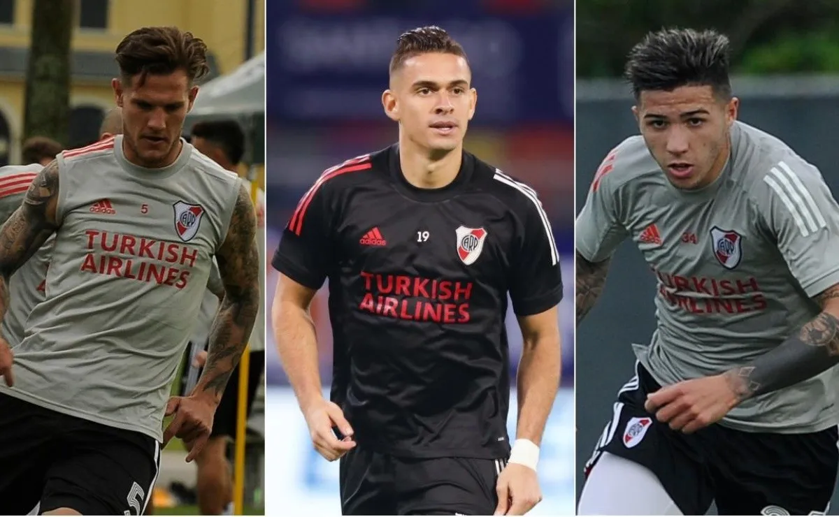 Bruno Zuculini podría emigrar, Rafael Santos Borré lo haría con el pase en su poder y Enzo Fernández es la única cara nueva del plantel de Gallardo.