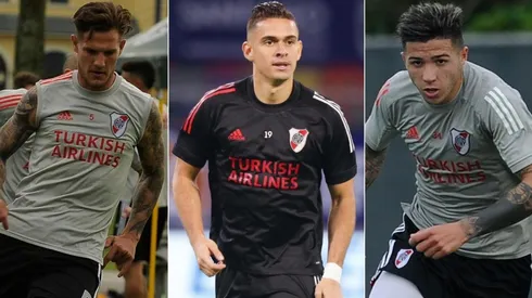 Bruno Zuculini podría emigrar, Rafael Santos Borré lo haría con el pase en su poder y Enzo Fernández es la única cara nueva del plantel de Gallardo.