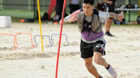 El plantel de River continúa con su preparación en el predio de ESPN de Orlando y en la jornada del miércoles realizaron trabajos con arena.