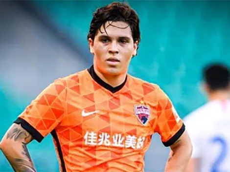 El golazo de Juanfer en un entrenamiento del Shenzhen