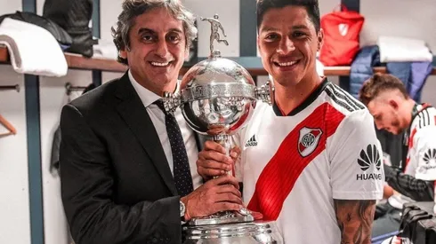 Enzo Francescoli y Enzo Pérez levantaron la Copa Libertadores con River.