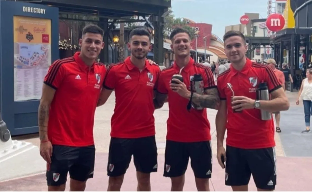 Los futbolistas de River aprovecharon el día libre en USA