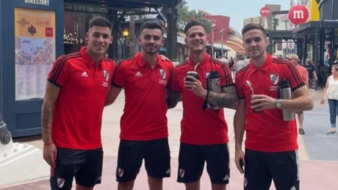 Los futbolistas de River aprovecharon el día libre en USA