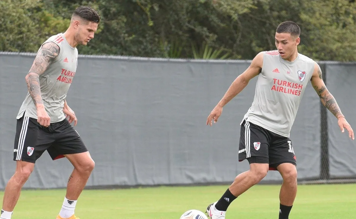 River se entrenará doble turno este martes en USA.