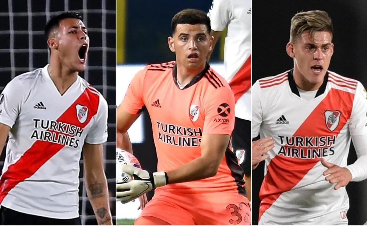 Tomás Lecanda, Leo Díaz y Federico Girotti son tres de los juveniles surgidos de la cantera del Más Grande que viajan a la pretemporada de River en Orlando.