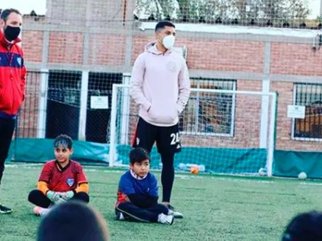 Enzo Pérez y una visita sorpresa en Mendoza