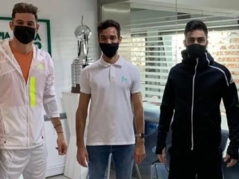 El reencuentro de Lucas Alario y el Pity Martínez