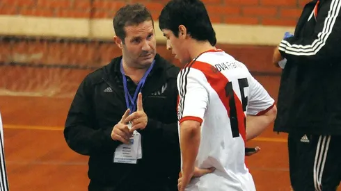 Eduardo Dady Gallardo en su época de DT en River.
