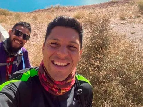 Enzo Pérez, junto a la familia y en su tierra